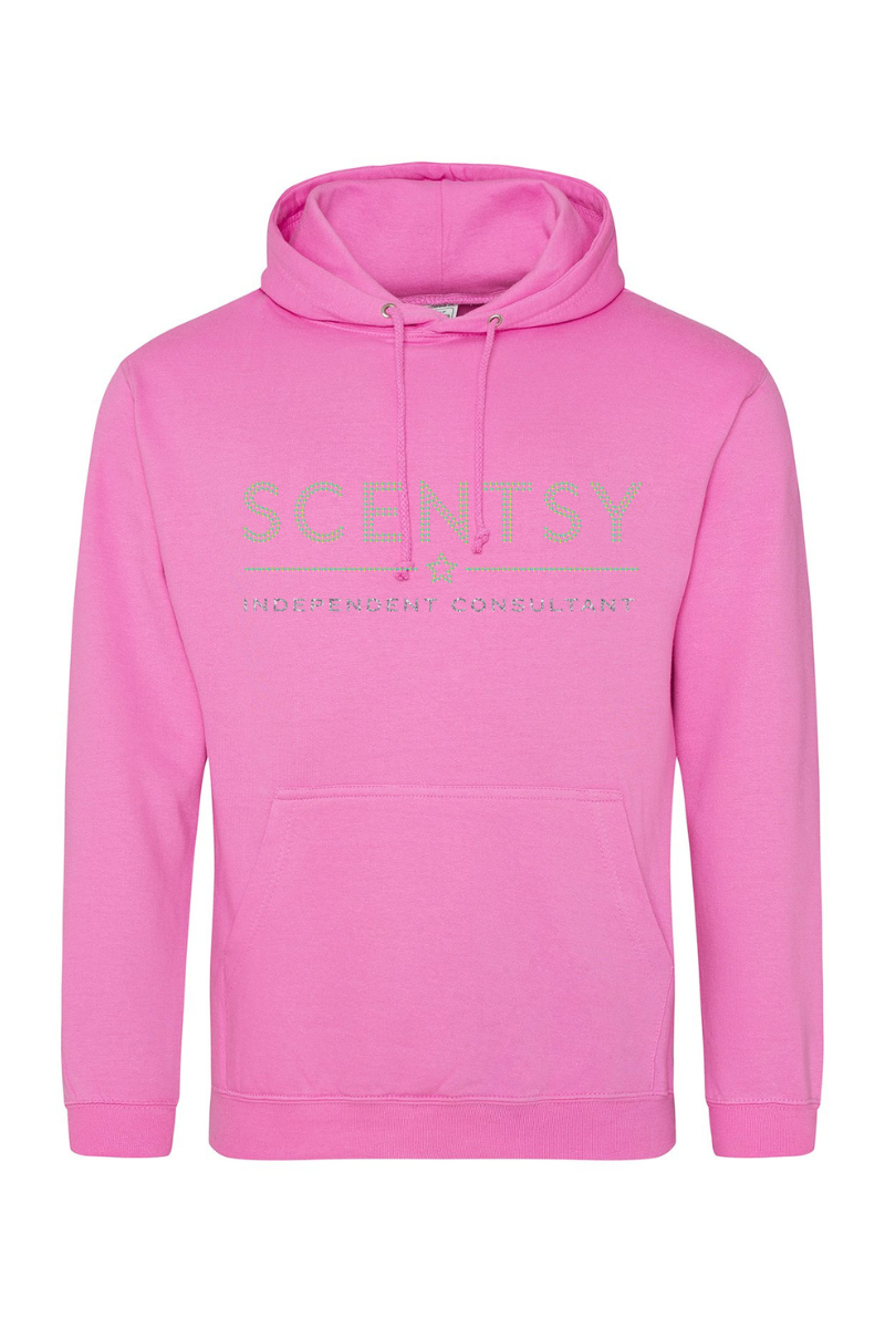 Authorized Scentsy Vendor Sparkle Candyfloss Pink Pullover Hoodie