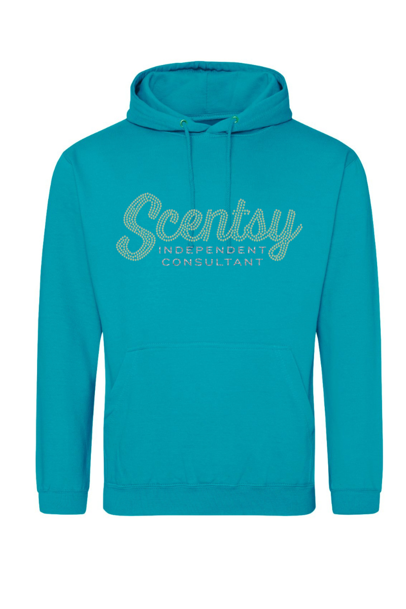 Authorized Scentsy Vendor Sparkle Blue Lagoon Pullover Hoodie