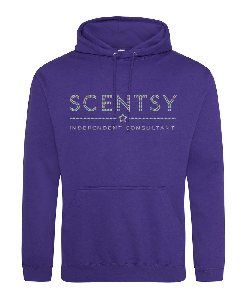 Authorized Scentsy Vendor Sparkle Purple Pullover Hoodie