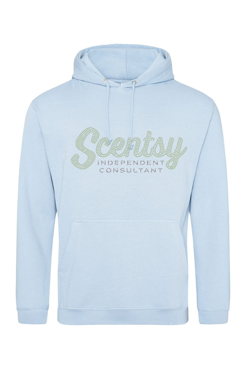 Authorized Scentsy Vendor Sparkle Sky Blue Pullover Hoodie