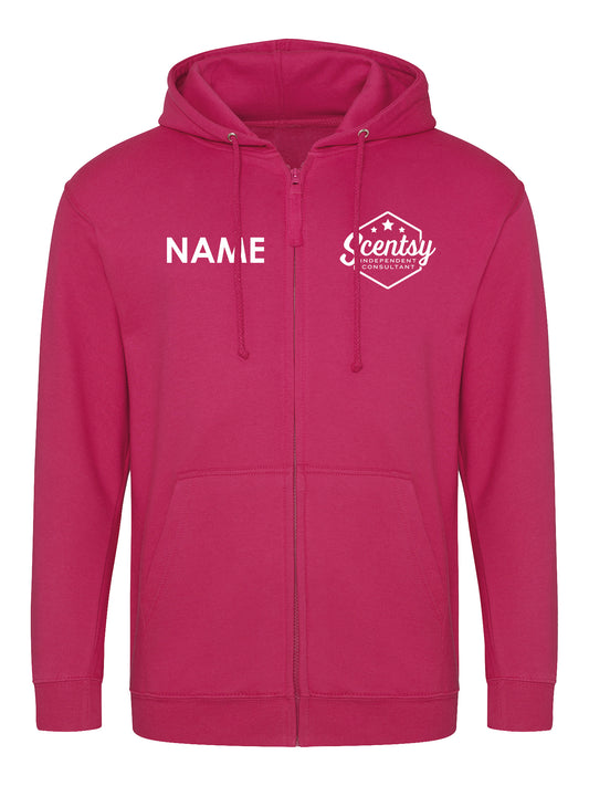 Scentsy Zipped Hoodie - Printed Logos