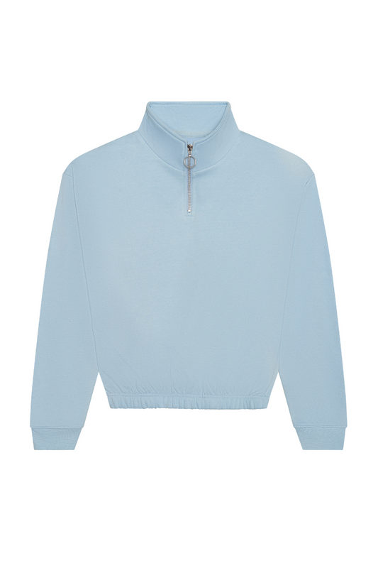 Women's 1/4 Zip Cropped Sweatshirt