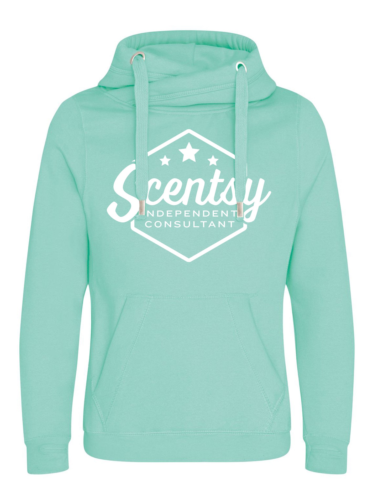 Scentsy Cross Neck Hoodie - Printed Logos