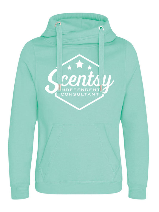 Scentsy Cross Neck Hoodie - Printed Logos