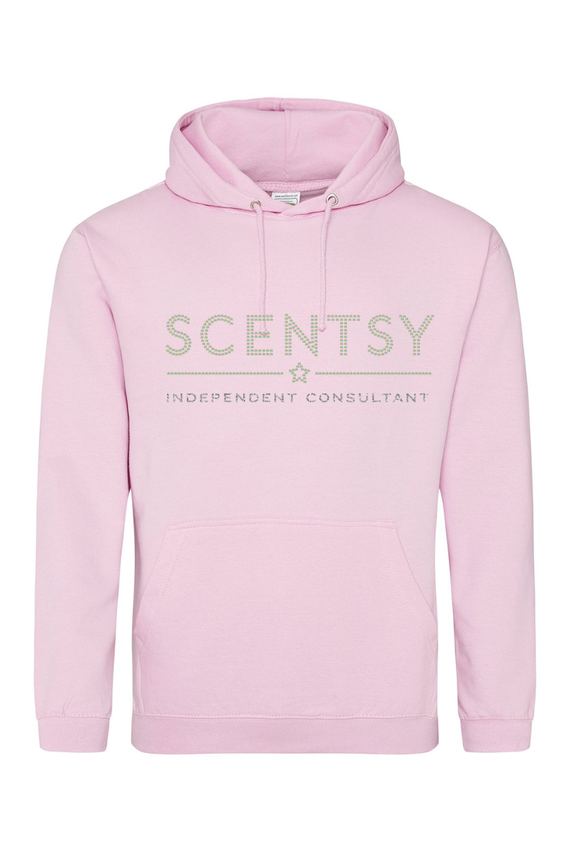 Authorized Scentsy Vendor Sparkle Baby Pink Pullover Hoodie