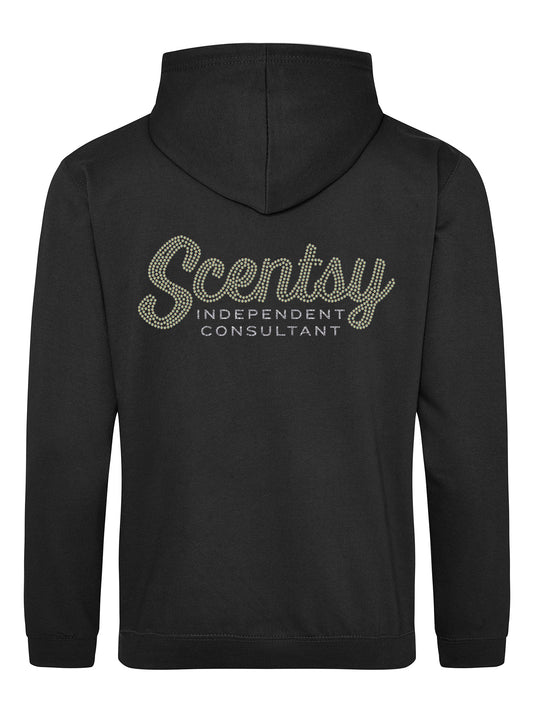 Scentsy Zipped Hoodie - Rhinestone Logos